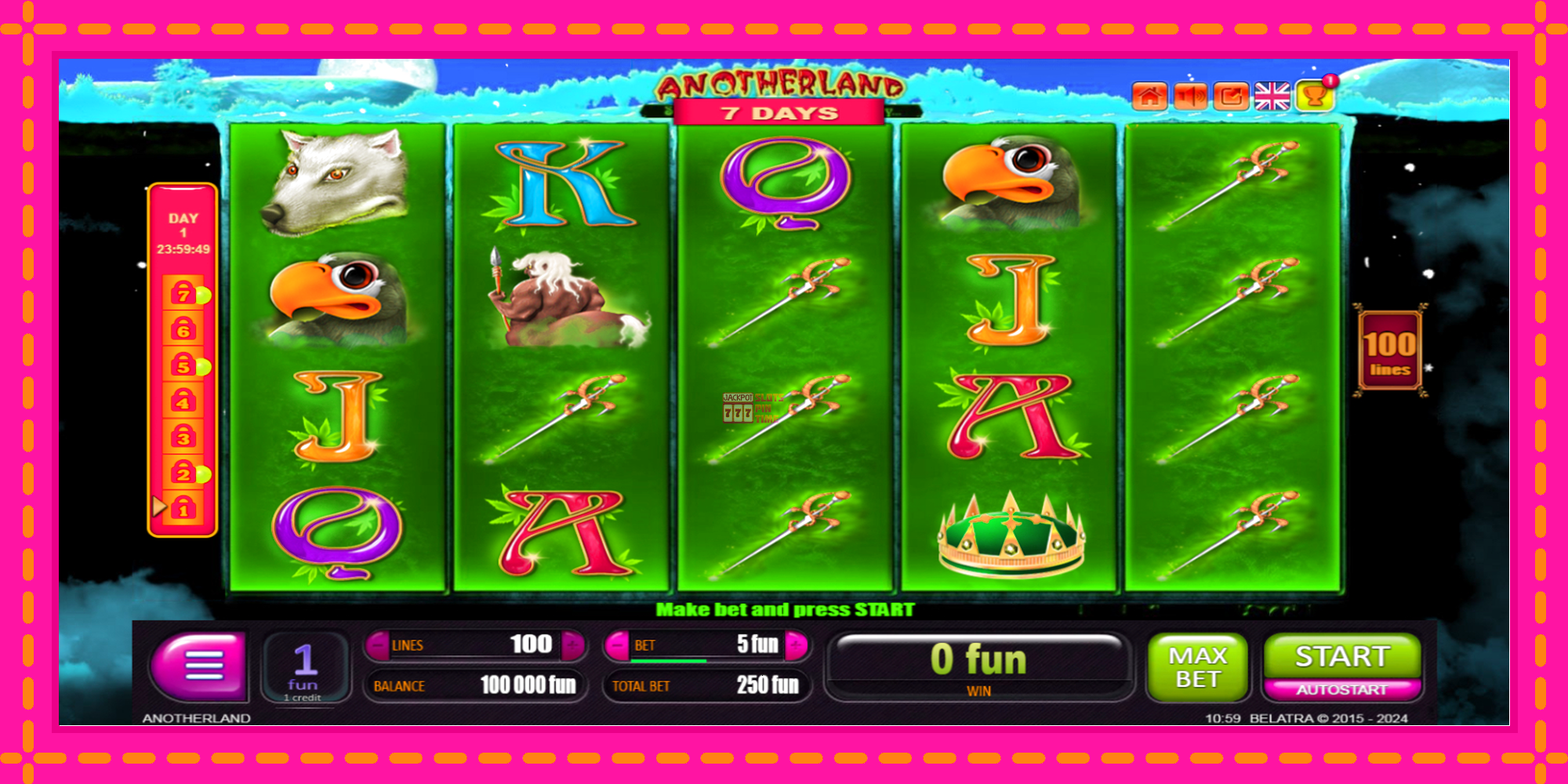 Slot machine 7 Days Anotherland gratuitamente, immagine 2