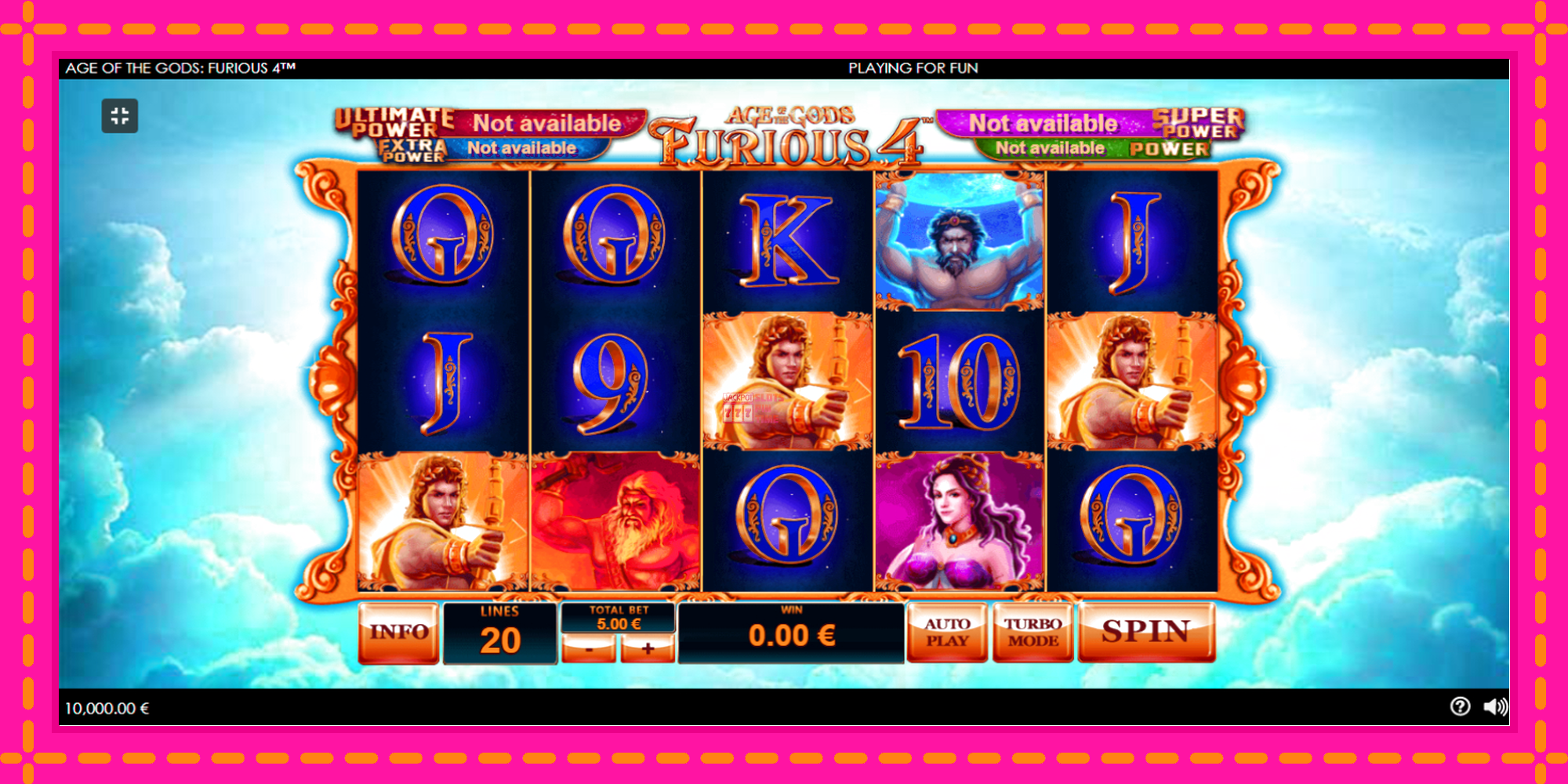 Slot machine Age of the Gods Furious Four gratuitamente, immagine 2