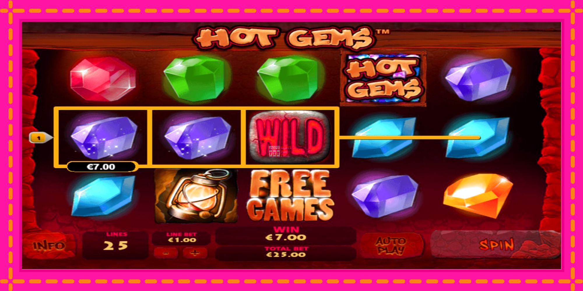 Slot machine Hot Gems gratuitamente, immagine 2