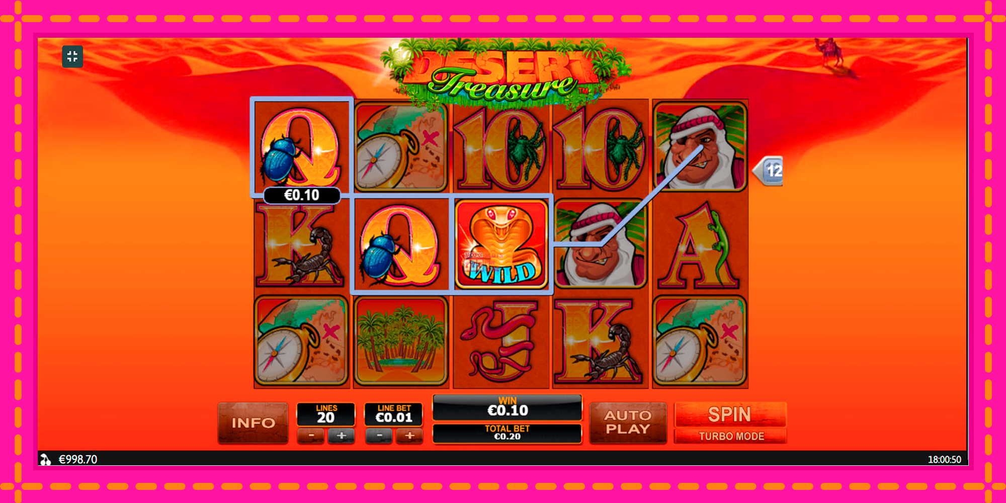 Slot machine Desert Treasure gratuitamente, immagine 5