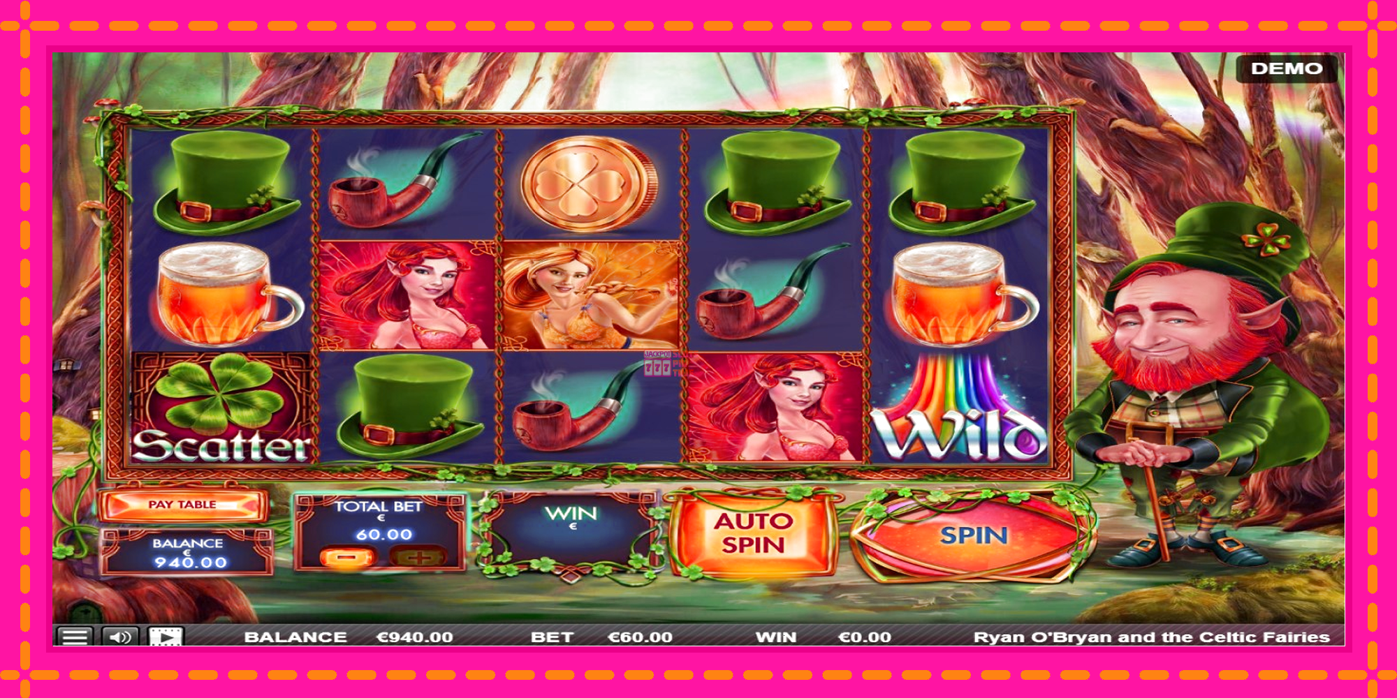 Slot machine Ryan OBryan and the Celtic Fairies gratuitamente, immagine 2