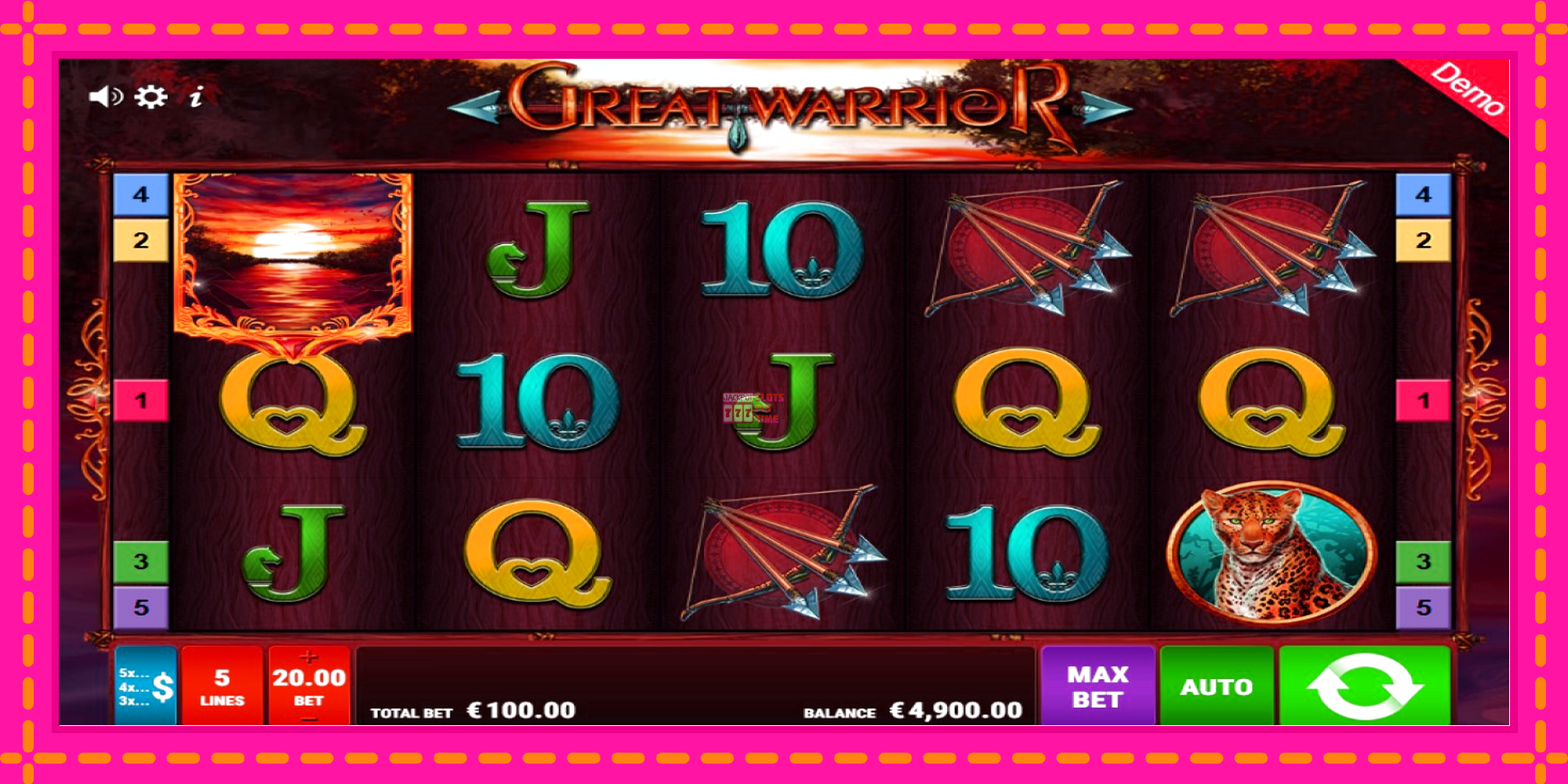 Slot machine Great Warrior gratuitamente, immagine 2