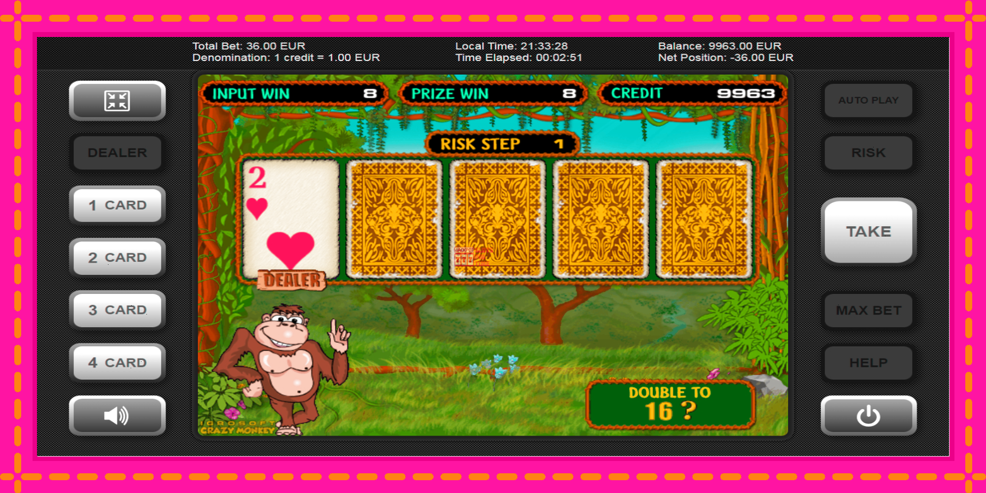 Slot machine Crazy Monkey gratuitamente, immagine 3