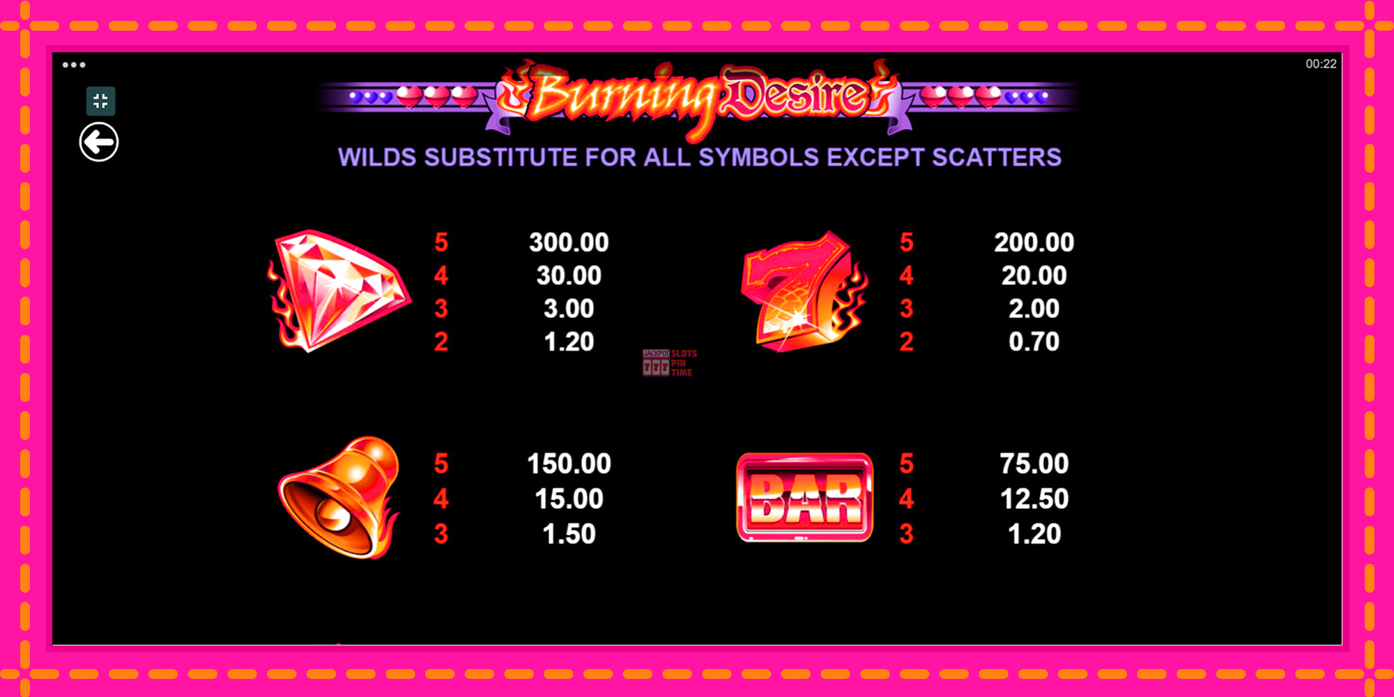 Slot machine Burning Desire gratuitamente, immagine 6