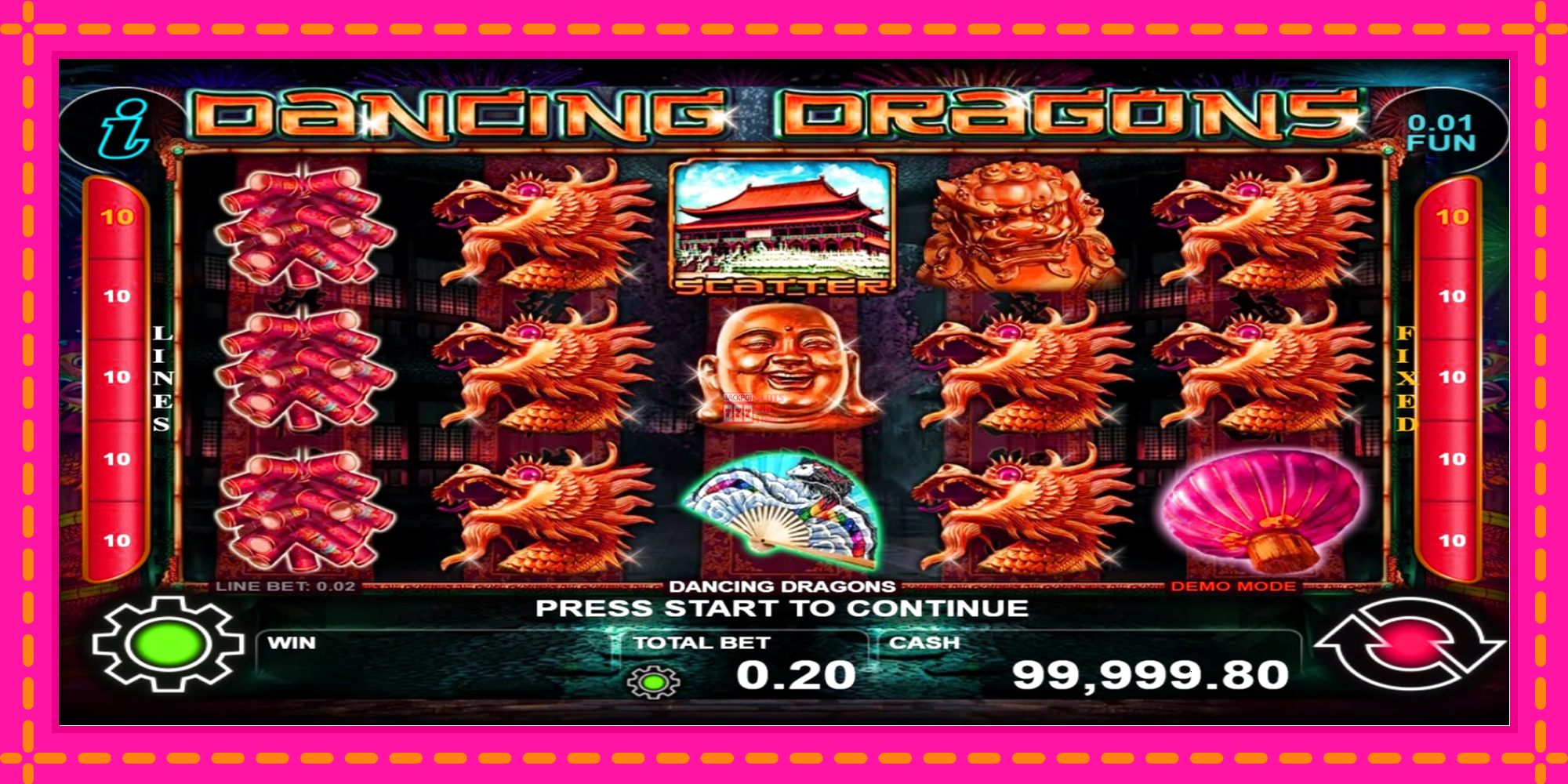 Slot machine Dancing Dragons gratuitamente, immagine 1