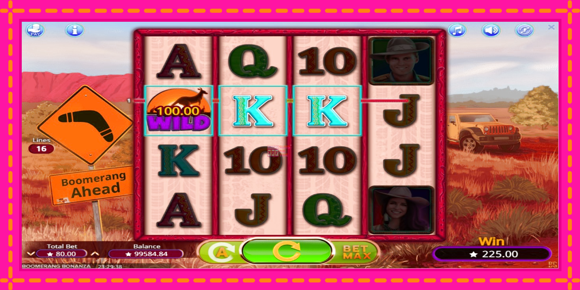 Slot machine Boomerang Bonanza gratuitamente, immagine 3