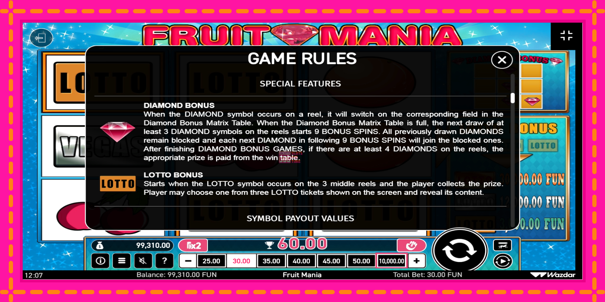 Slot machine Fruit Mania gratuitamente, immagine 7