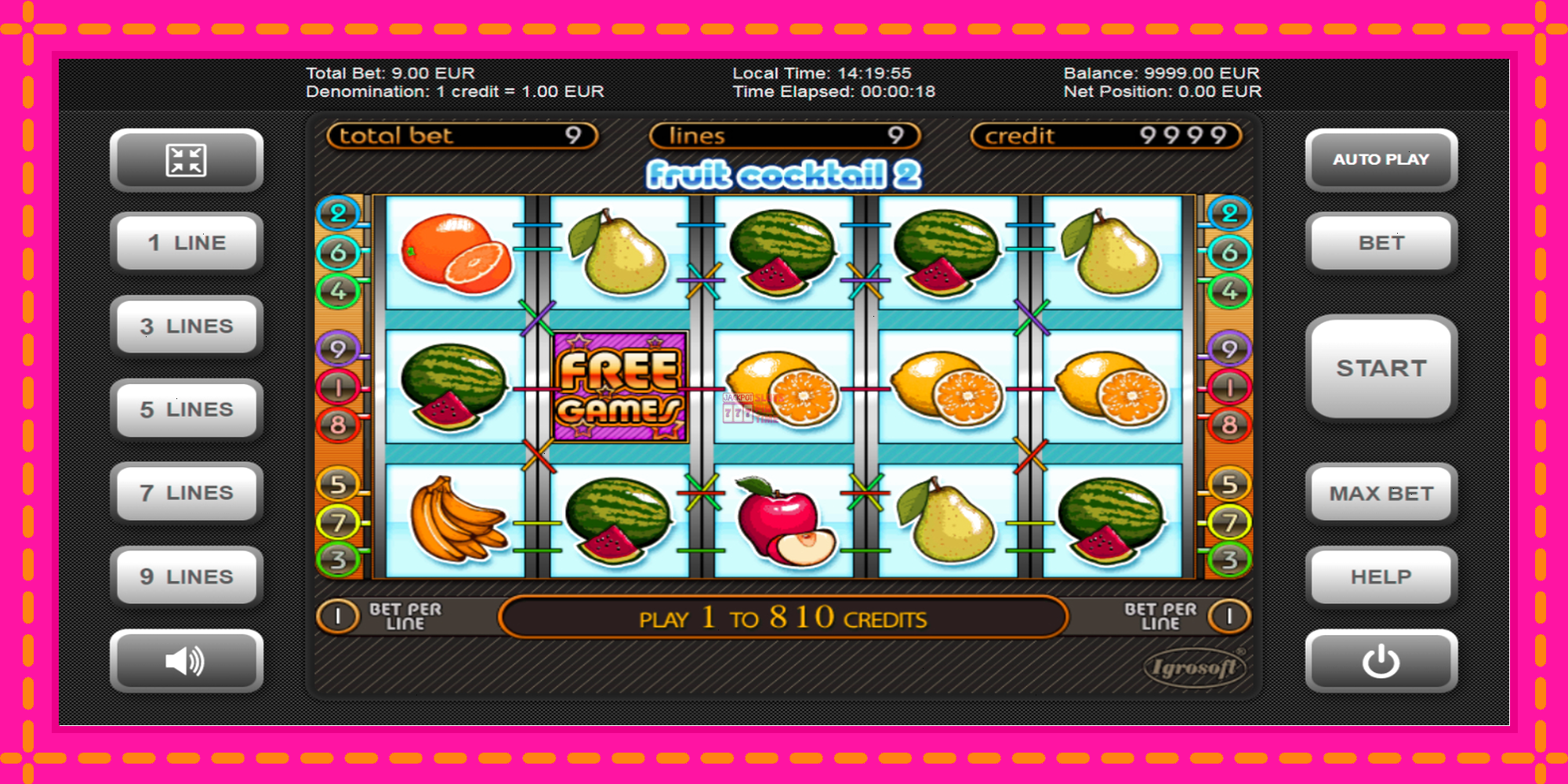 Slot machine Fruit Cocktail 2 gratuitamente, immagine 1