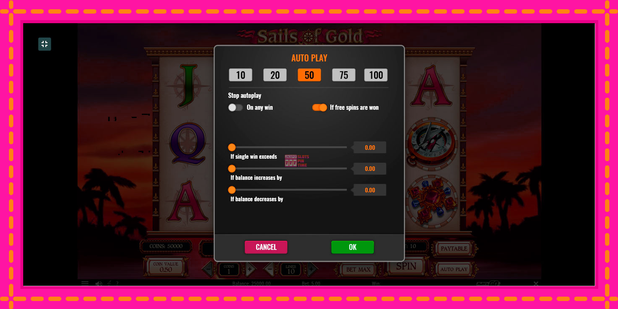 Slot machine Sails of Gold gratuitamente, immagine 3