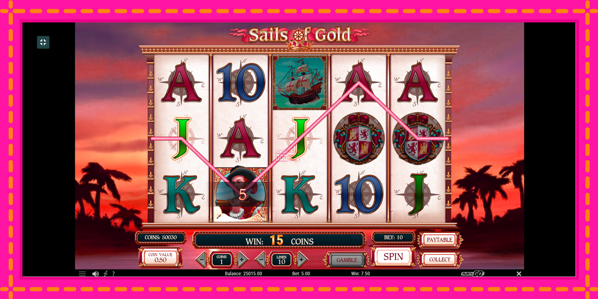 Slot machine Sails of Gold gratuitamente, immagine 6