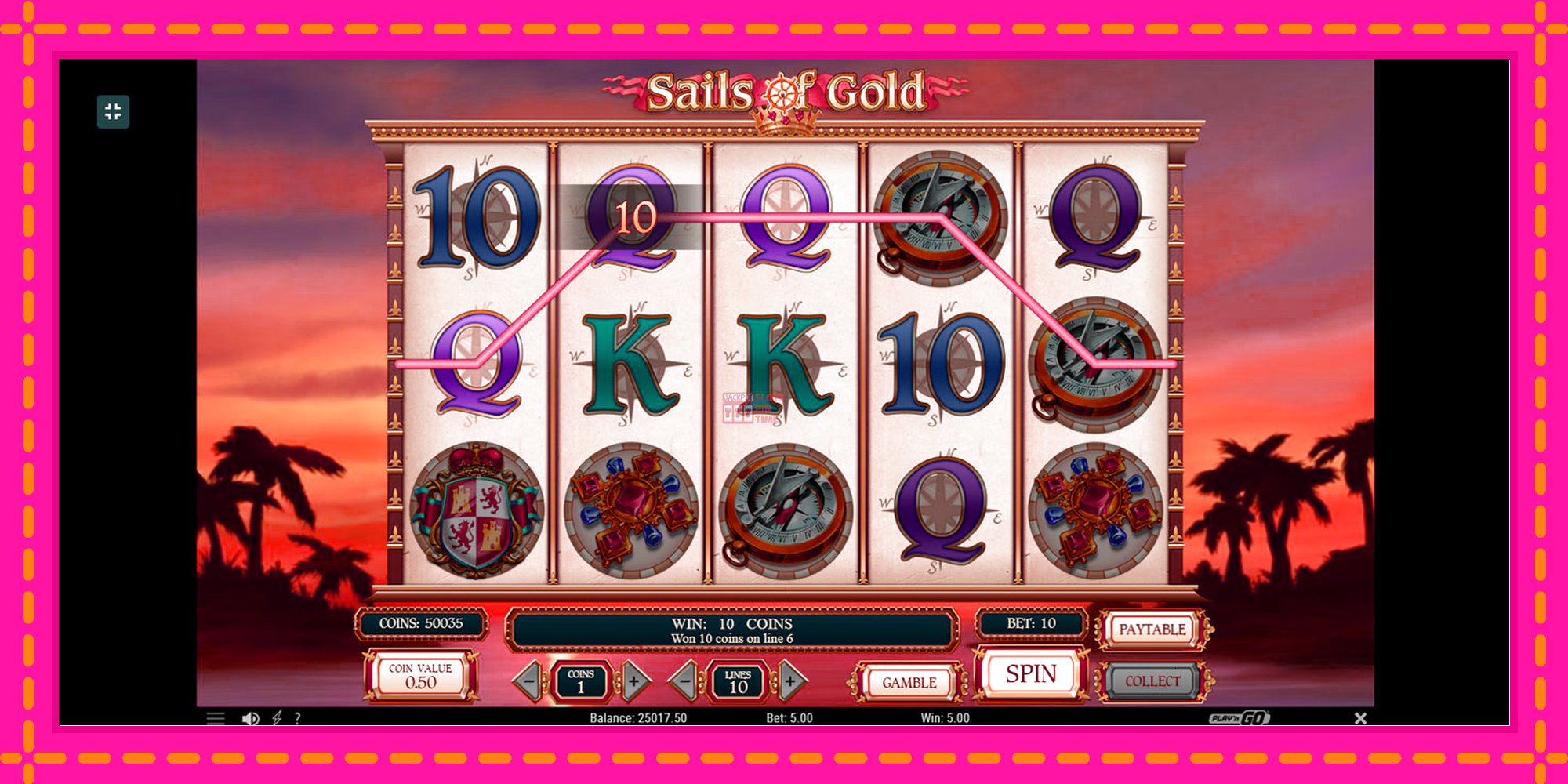 Slot machine Sails of Gold gratuitamente, immagine 9