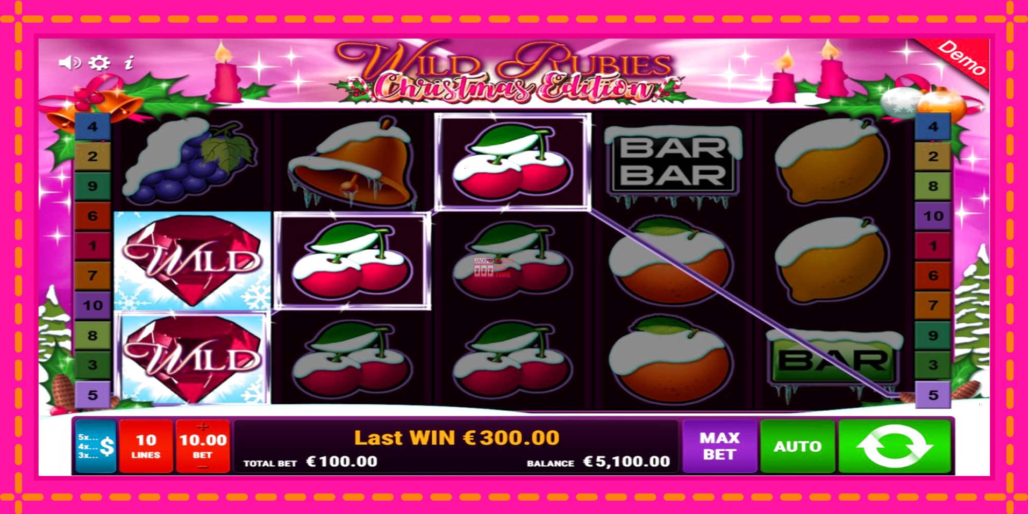 Slot machine Wild Rubies Сhristmas Edition gratuitamente, immagine 3