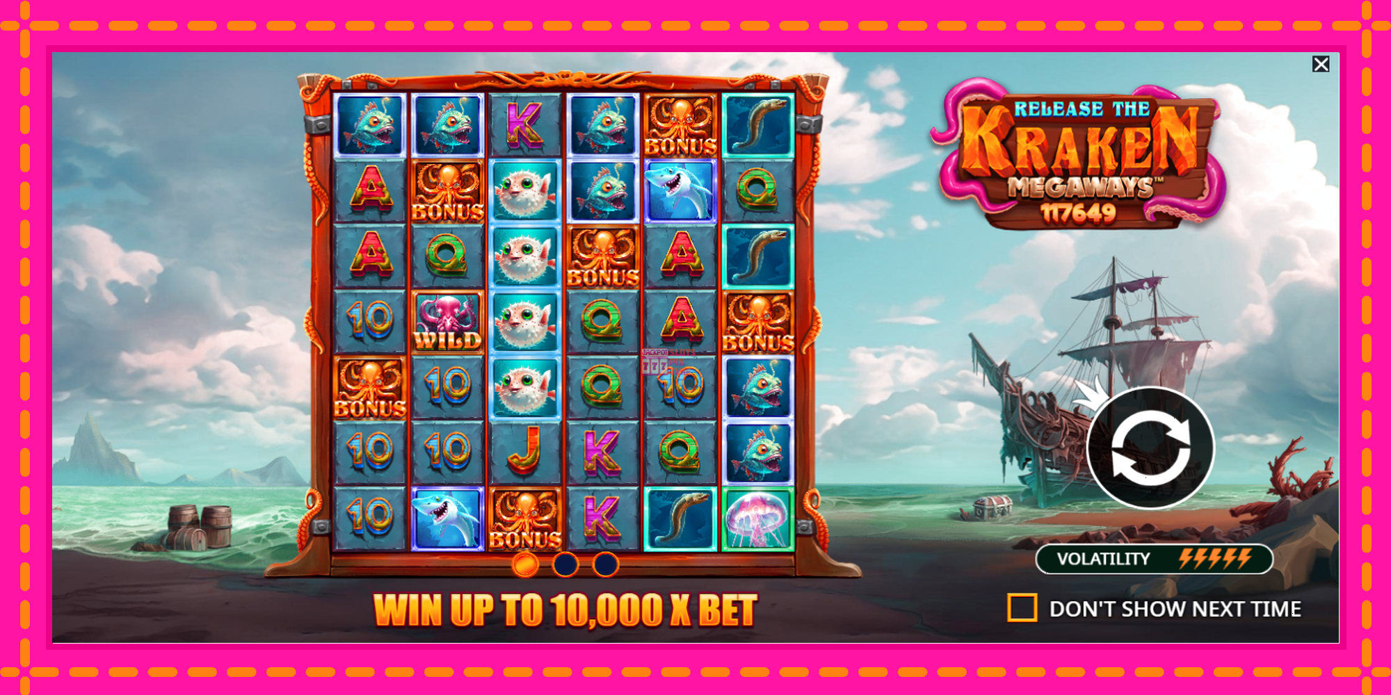 Slot machine Release the Kraken Megaways gratuitamente, immagine 1