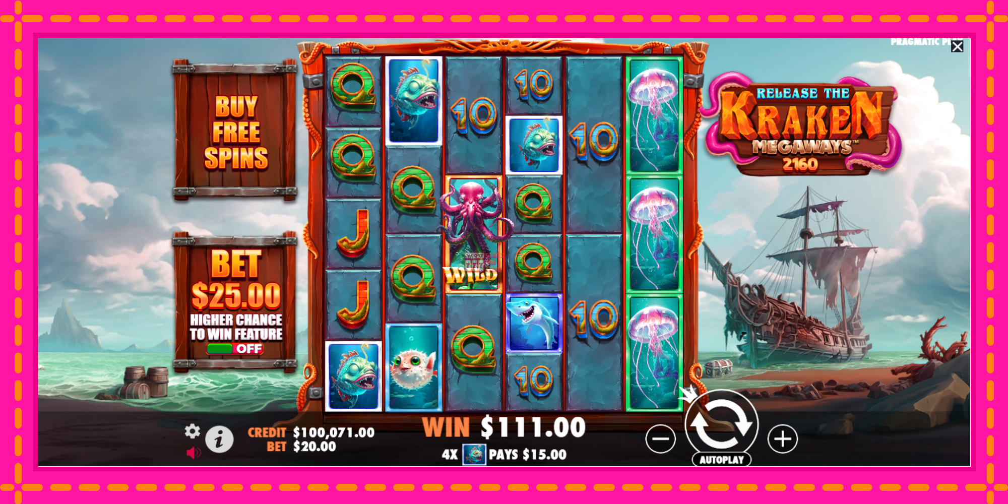 Slot machine Release the Kraken Megaways gratuitamente, immagine 3