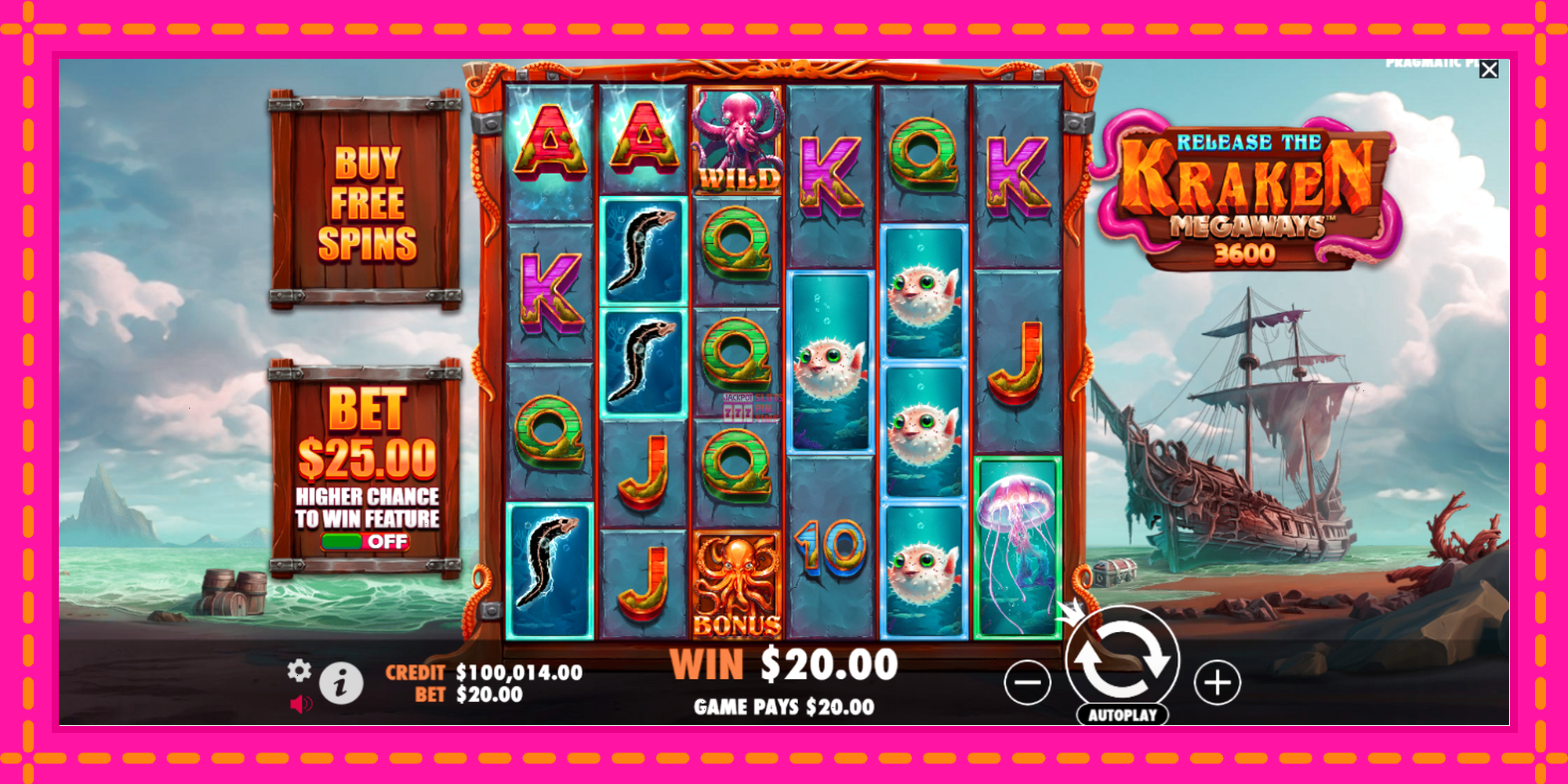 Slot machine Release the Kraken Megaways gratuitamente, immagine 4