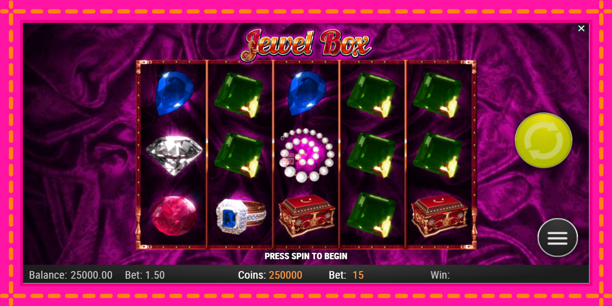 Slot machine Jewel Box gratuitamente, immagine 2