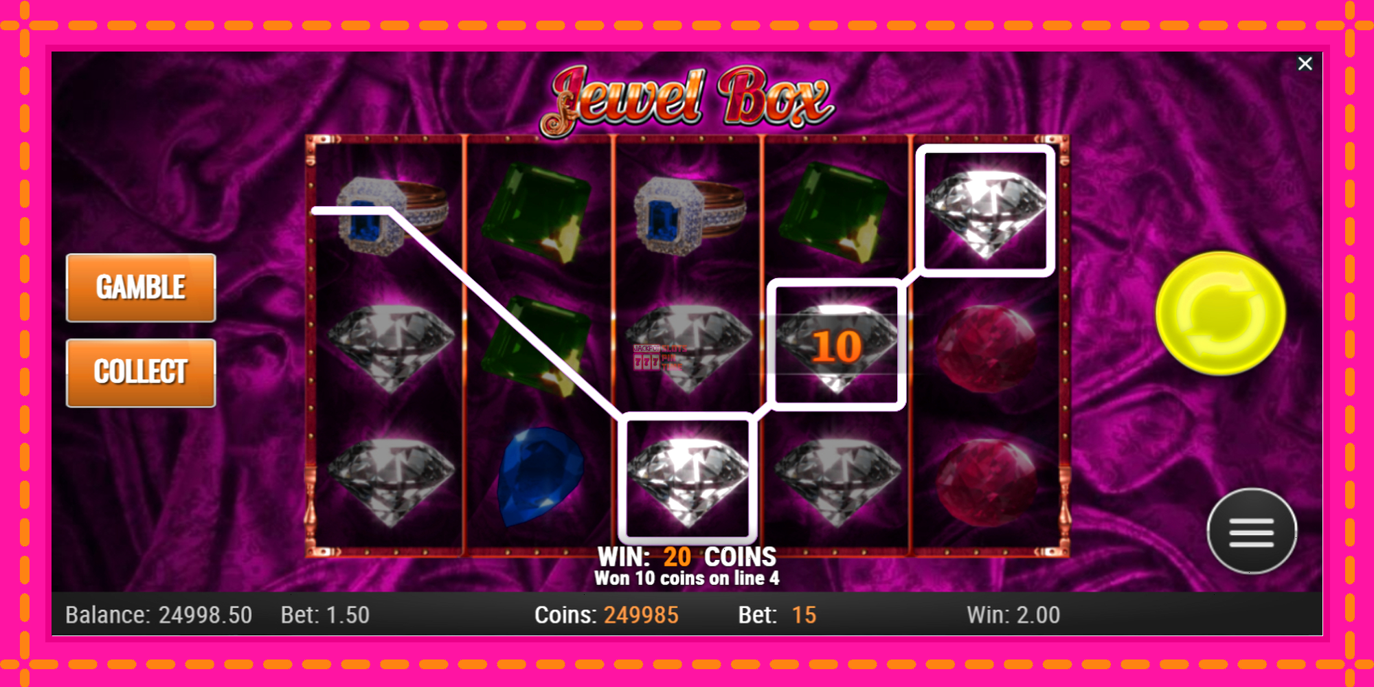 Slot machine Jewel Box gratuitamente, immagine 5