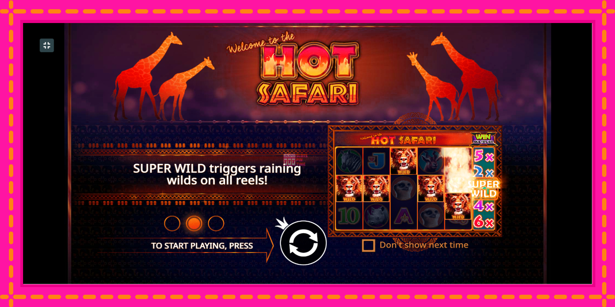 Slot machine Hot Safari gratuitamente, immagine 1