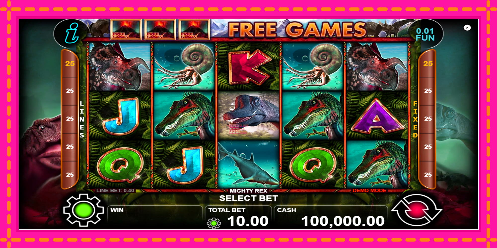 Slot machine Mighty Rex gratuitamente, immagine 1