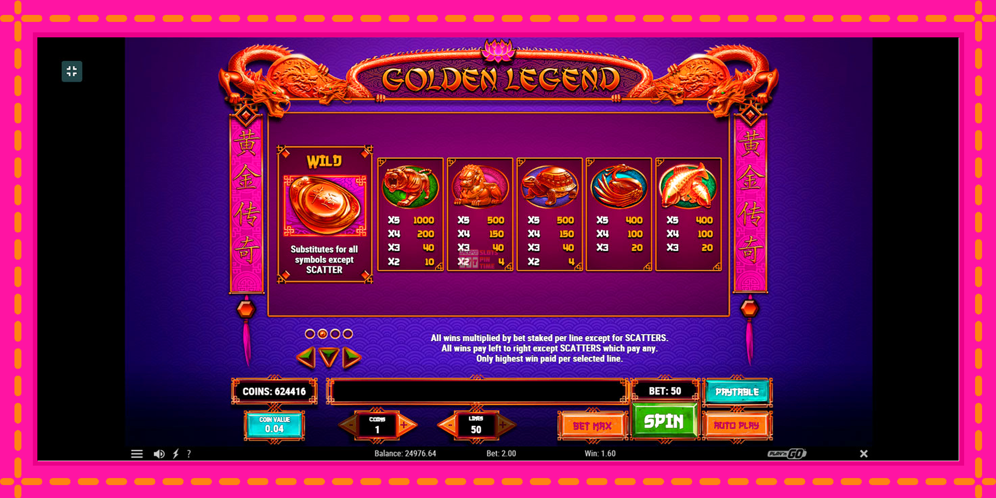 Slot machine Golden Legend gratuitamente, immagine 5