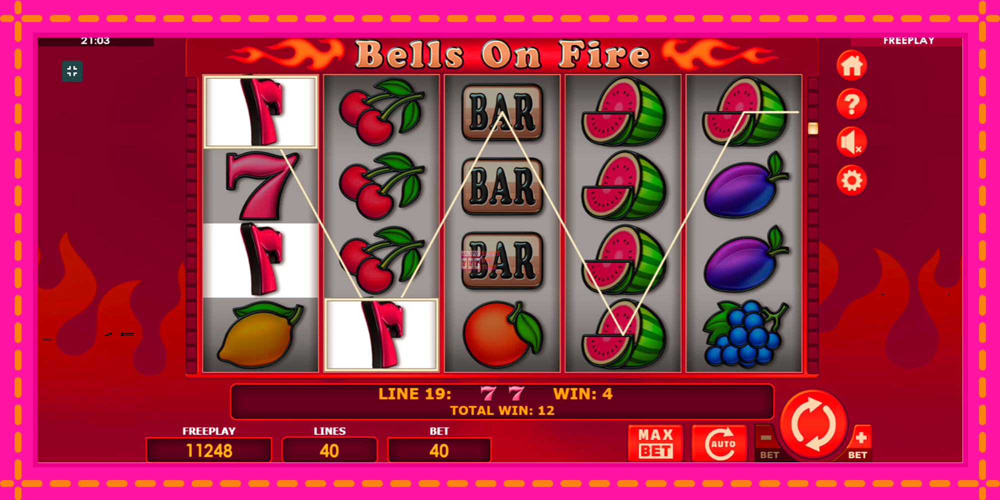 Slot machine Bells on Fire gratuitamente, immagine 6