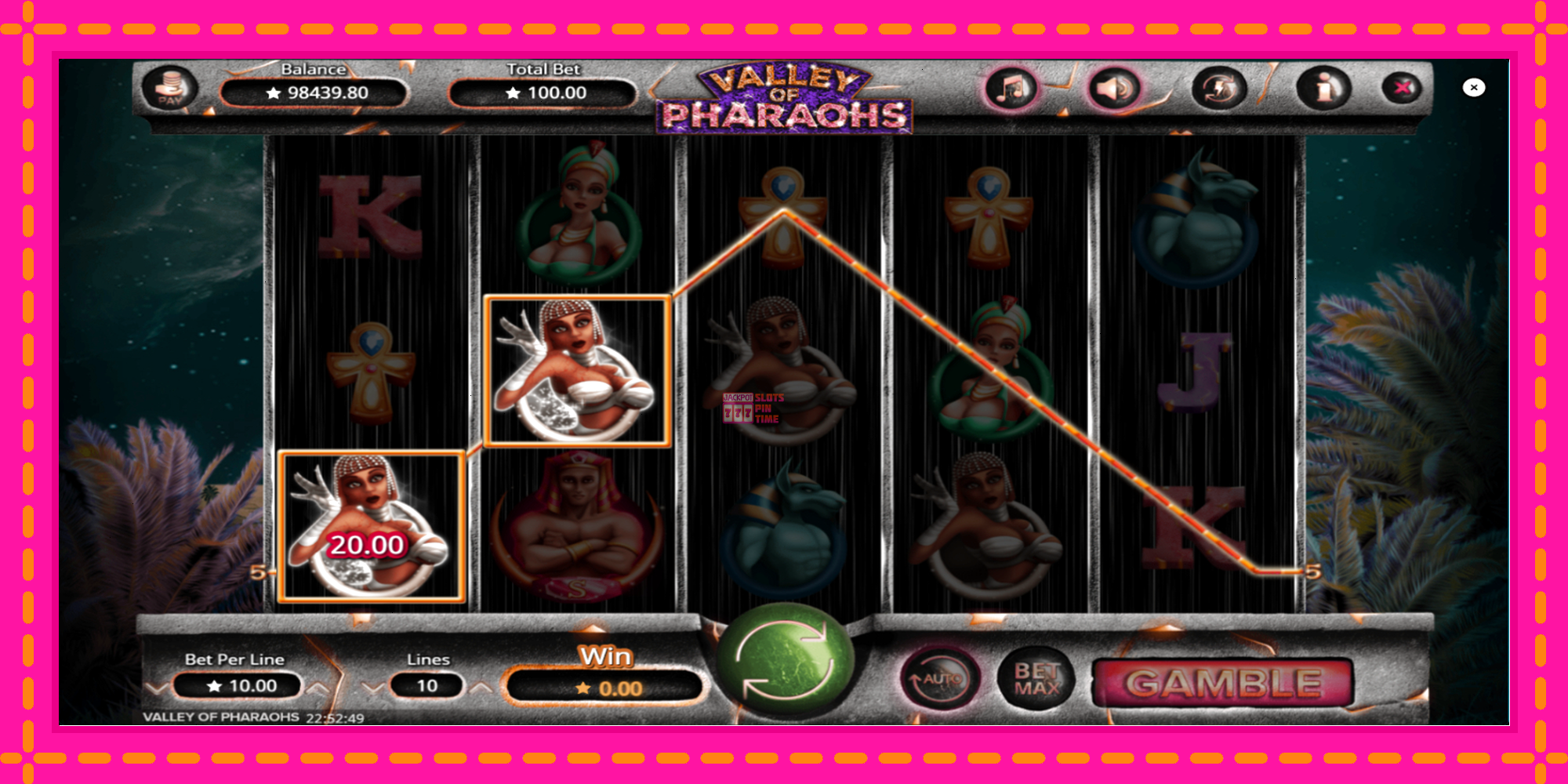 Slot machine Valley of Pharaohs gratuitamente, immagine 4