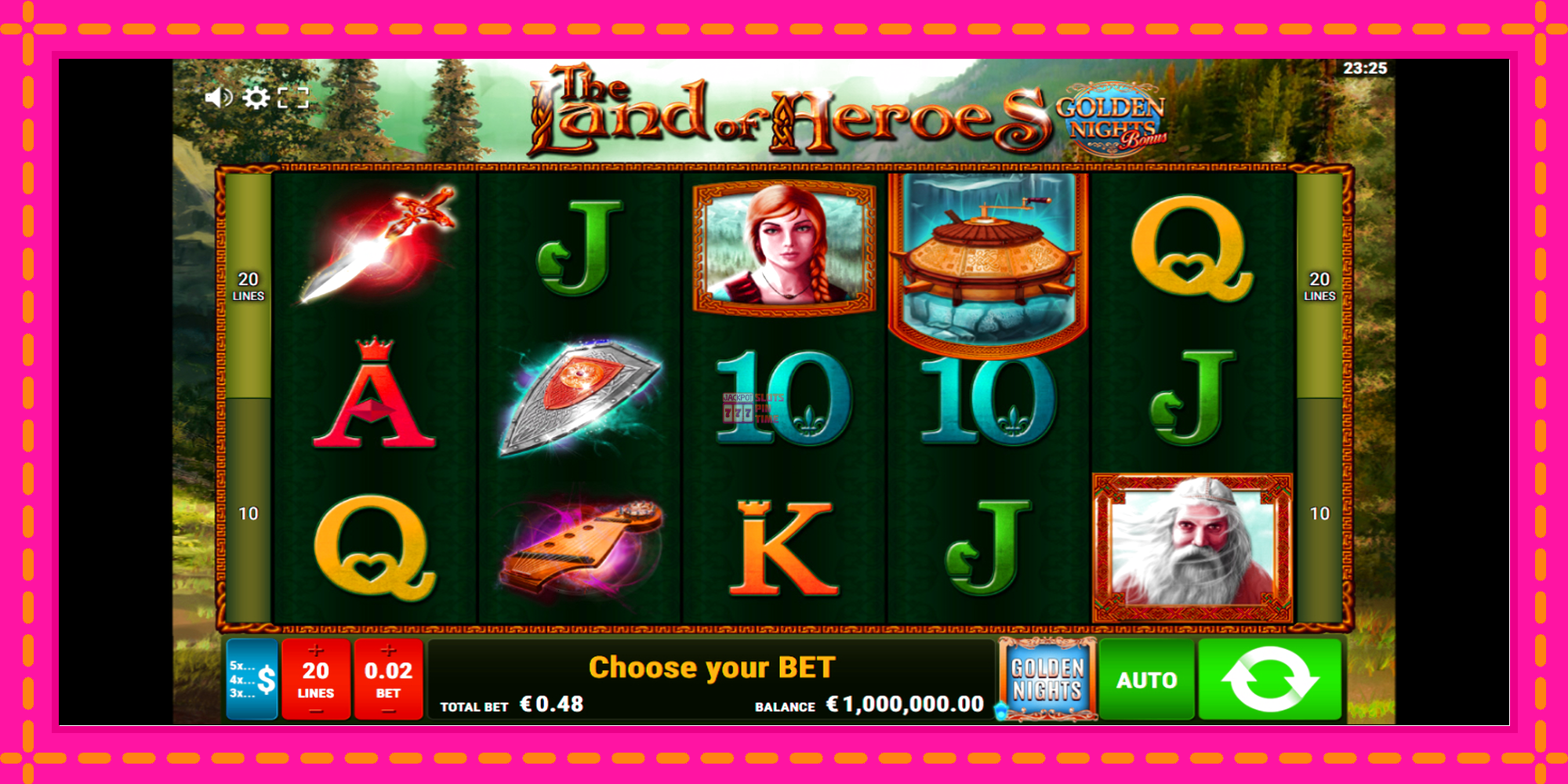 Slot machine The Land of Heroes Golden Nights gratuitamente, immagine 2