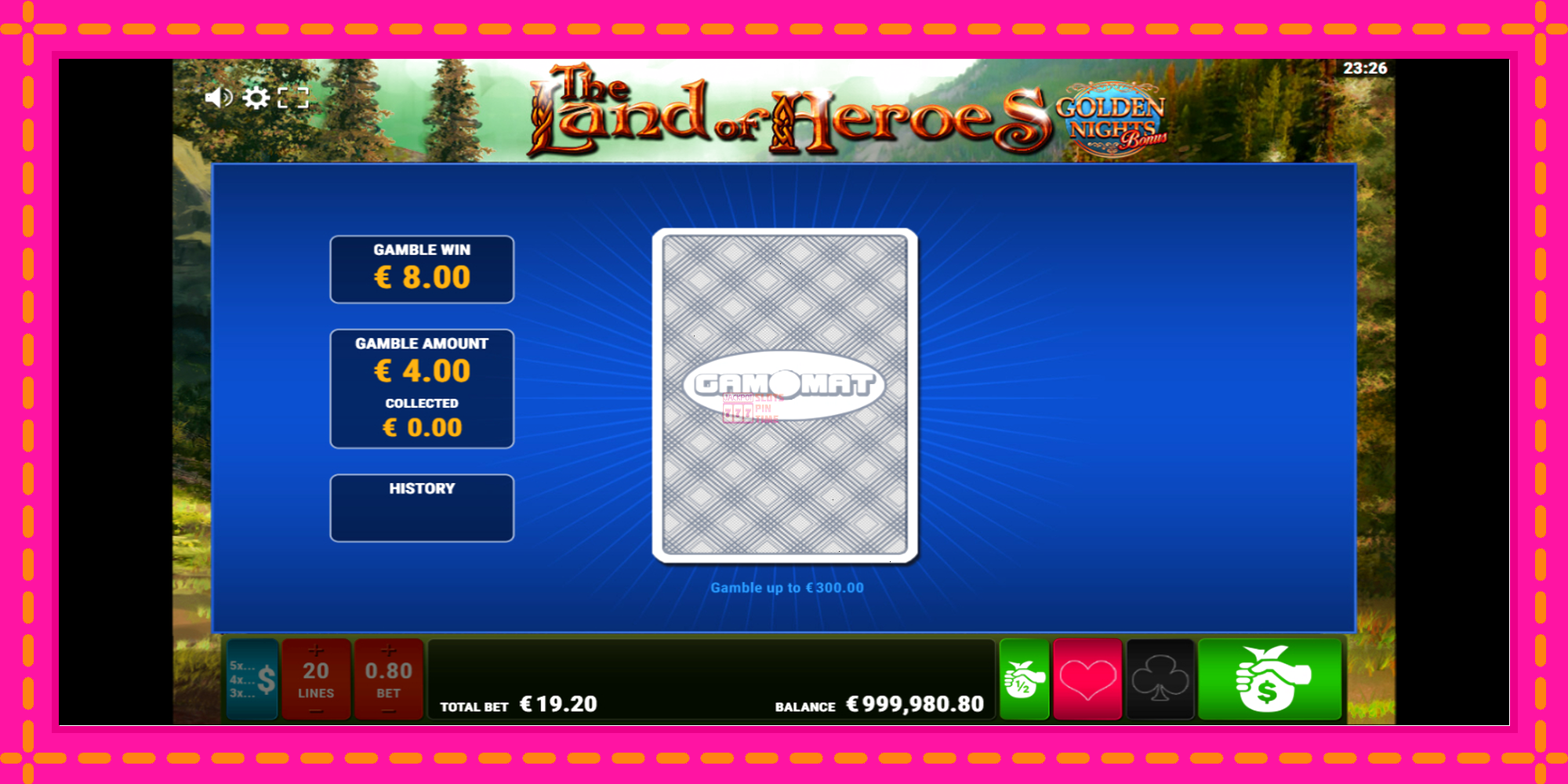 Slot machine The Land of Heroes Golden Nights gratuitamente, immagine 4