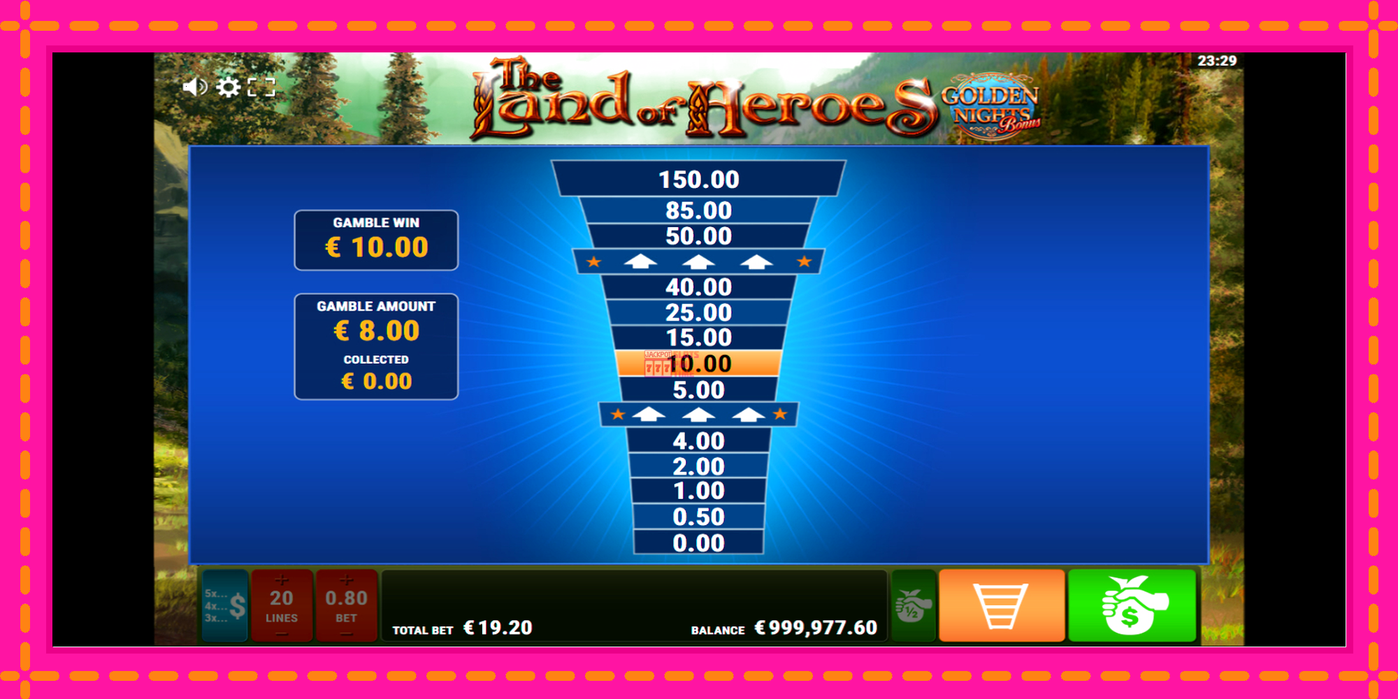 Slot machine The Land of Heroes Golden Nights gratuitamente, immagine 6