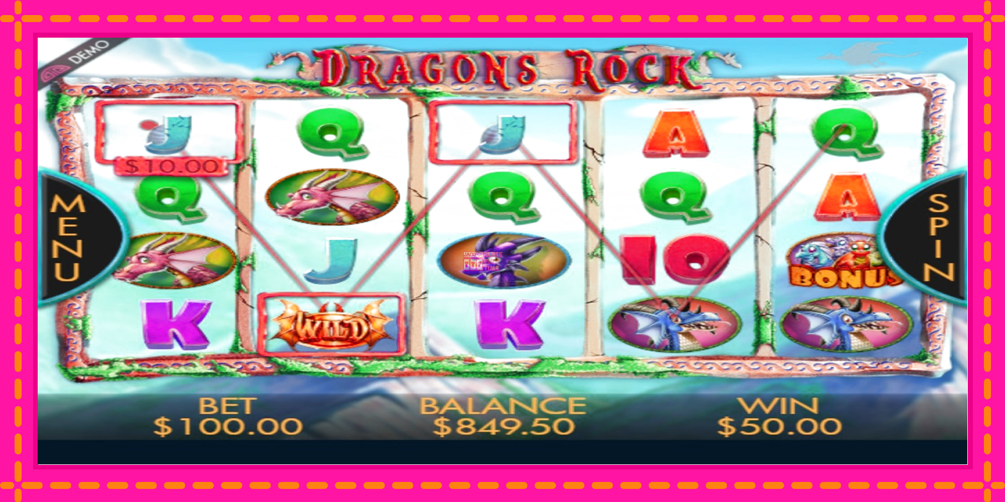 Slot machine Dragons Rock gratuitamente, immagine 3