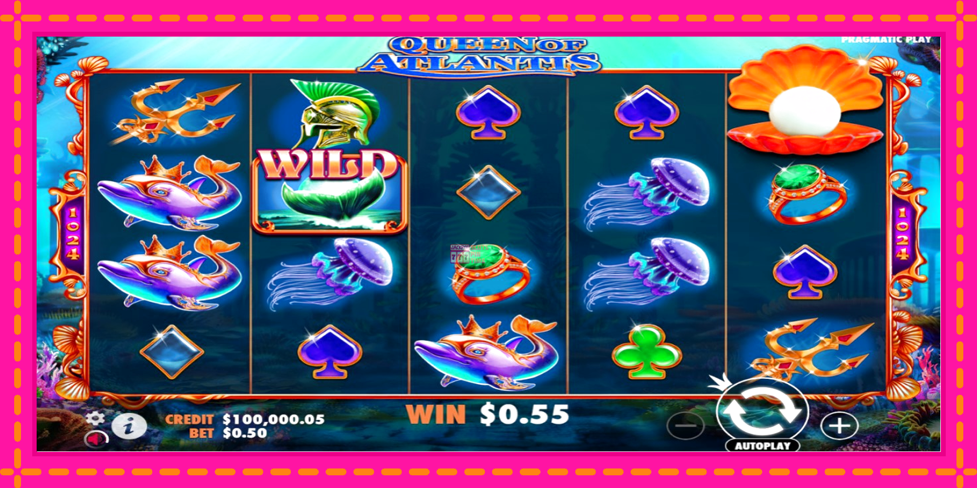 Slot machine Queen of Atlantis gratuitamente, immagine 2