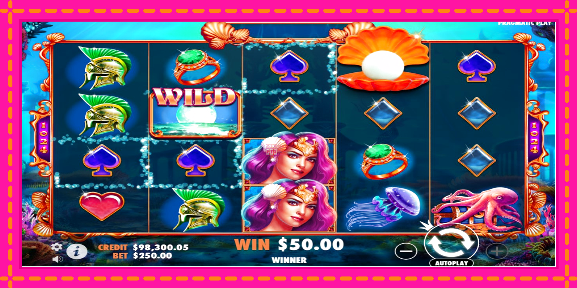 Slot machine Queen of Atlantis gratuitamente, immagine 3