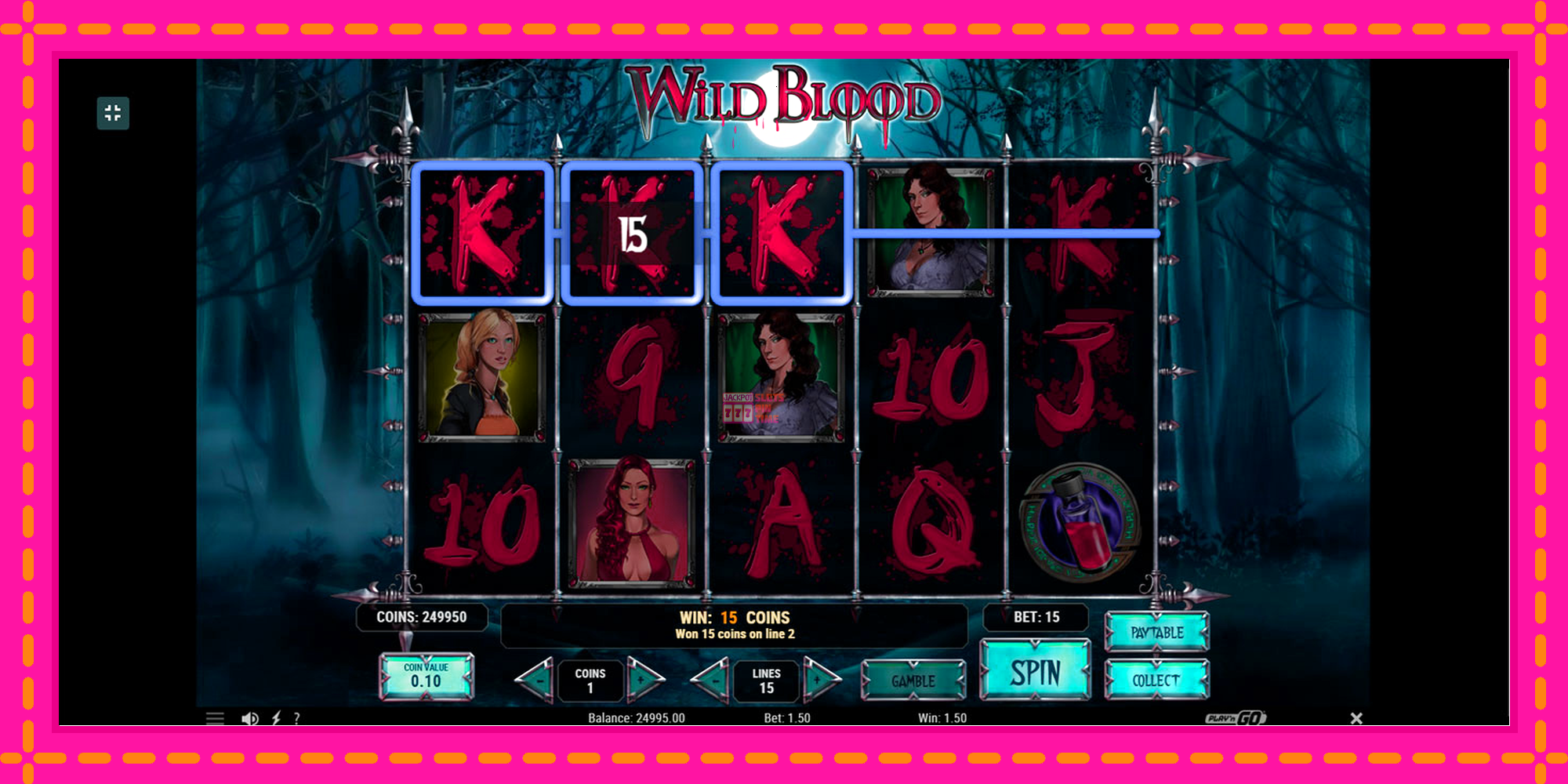 Slot machine Wild Blood gratuitamente, immagine 4