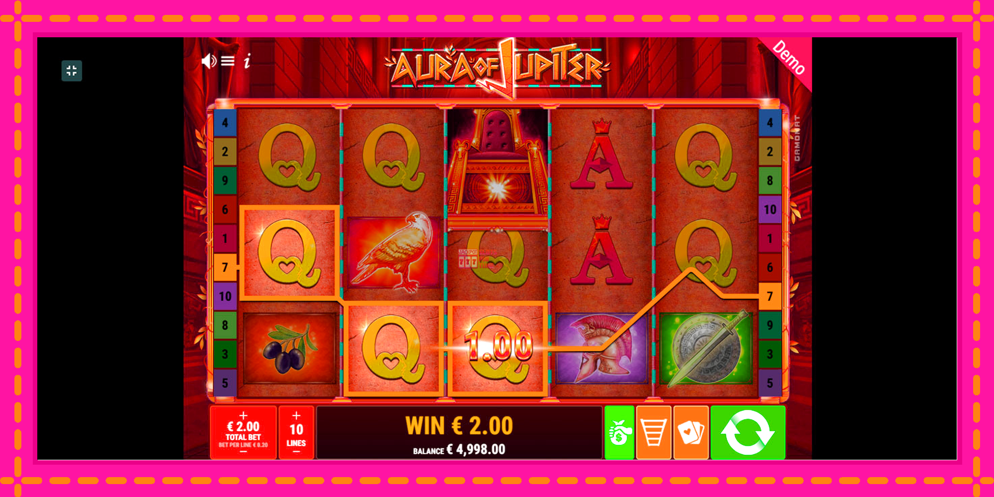 Slot machine Aura of Jupiter gratuitamente, immagine 2