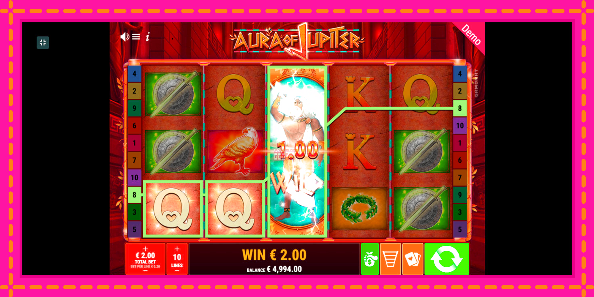 Slot machine Aura of Jupiter gratuitamente, immagine 3