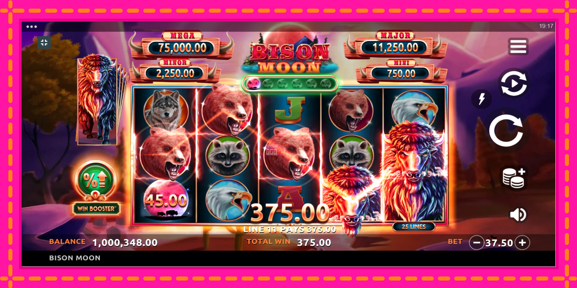 Slot machine Bison Moon Megaways gratuitamente, immagine 4