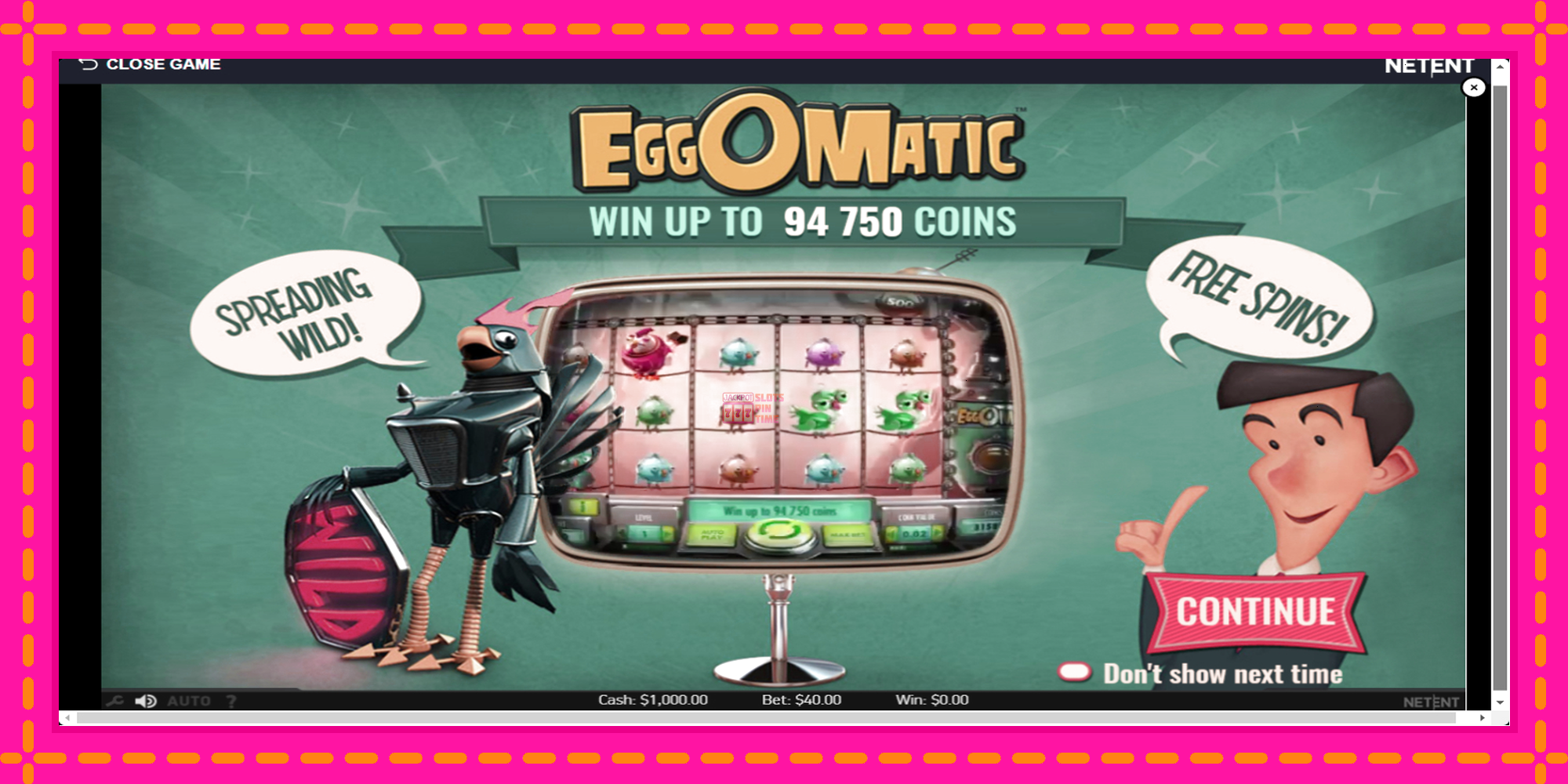 Slot machine EggOMatic gratuitamente, immagine 1