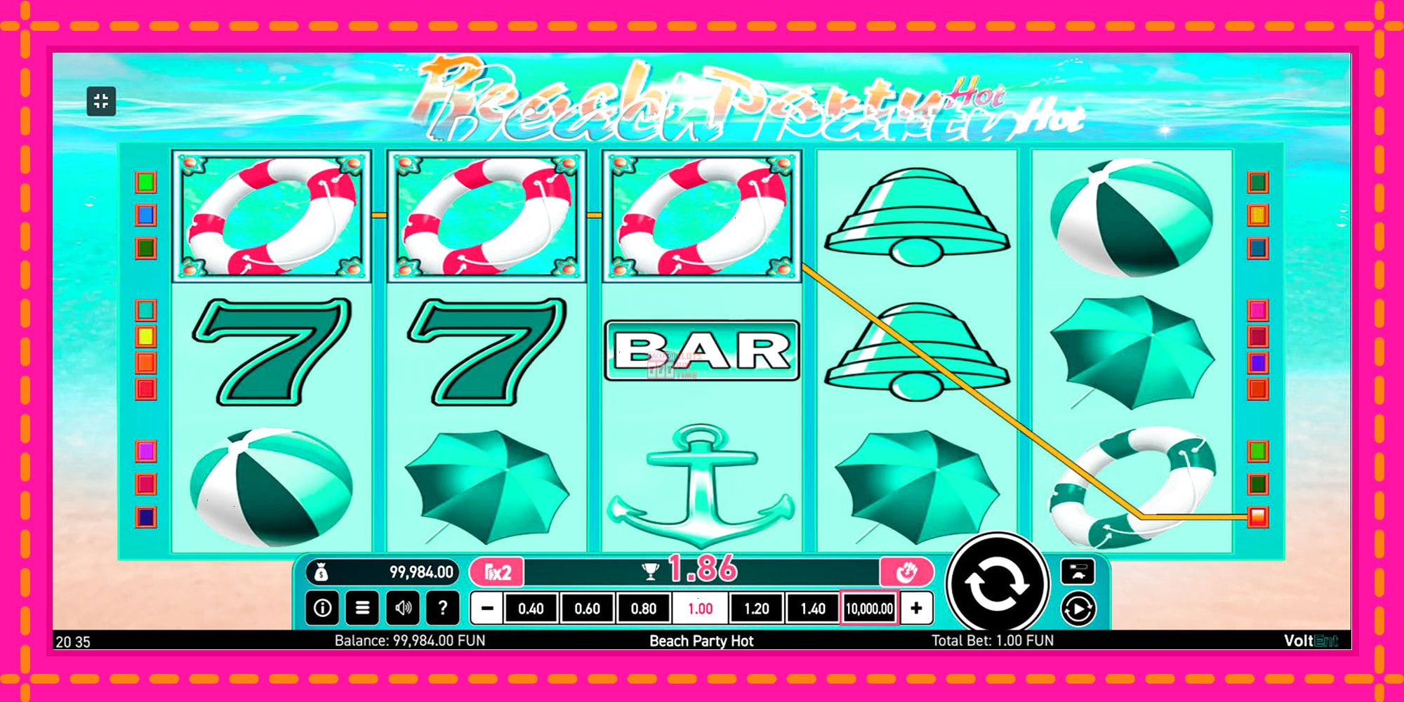 Slot machine Beach Party Hot gratuitamente, immagine 3