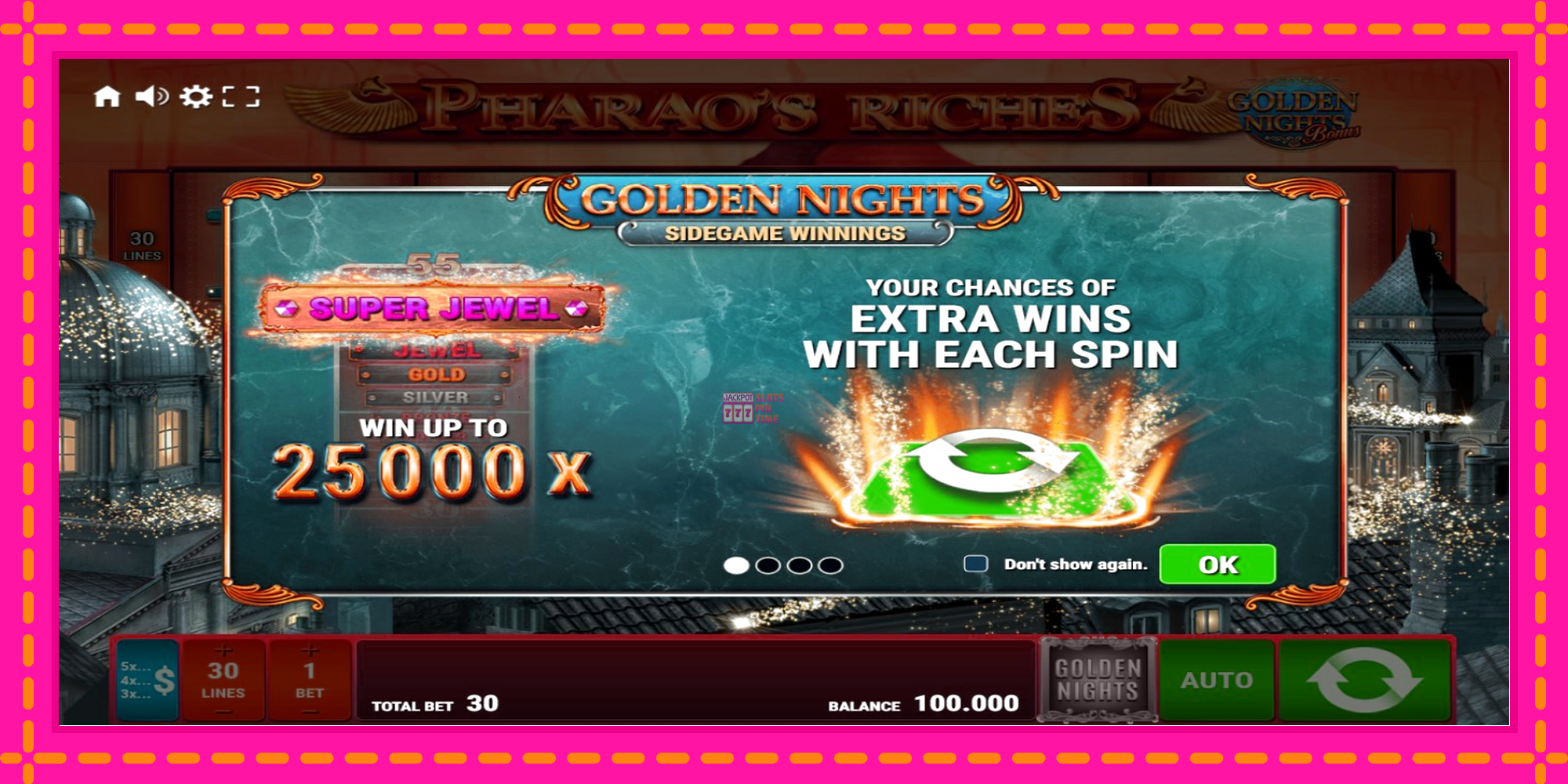 Slot machine Pharaos Riches Golden Nights gratuitamente, immagine 1