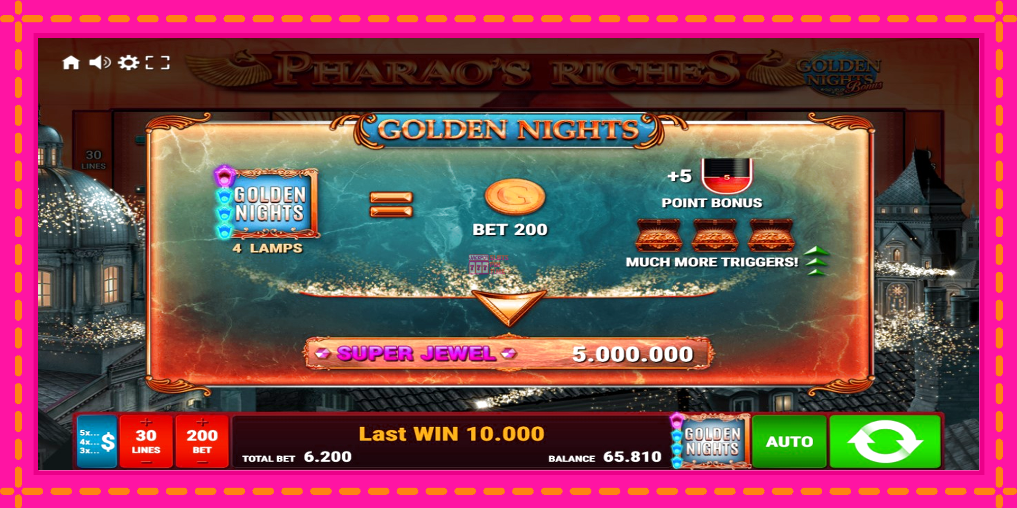 Slot machine Pharaos Riches Golden Nights gratuitamente, immagine 7