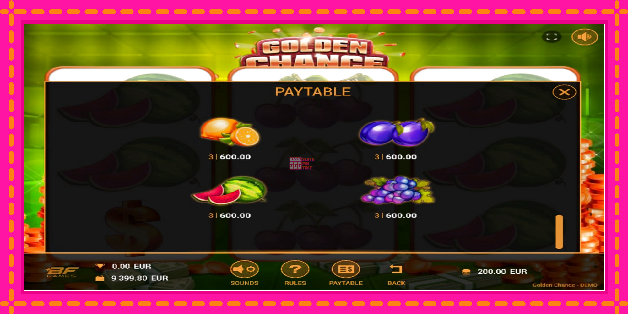 Slot machine Golden Chance gratuitamente, immagine 4