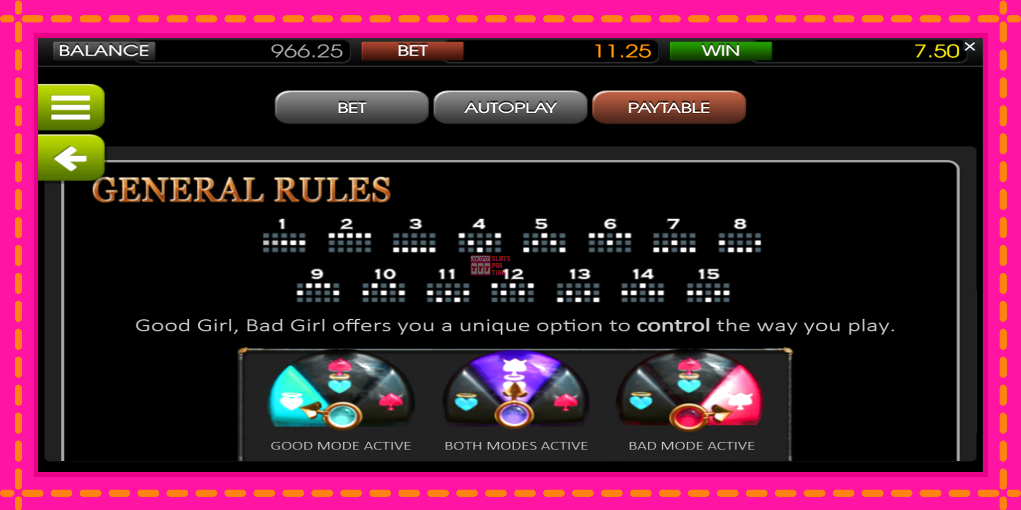 Slot machine Good Girl Bad Girl gratuitamente, immagine 5