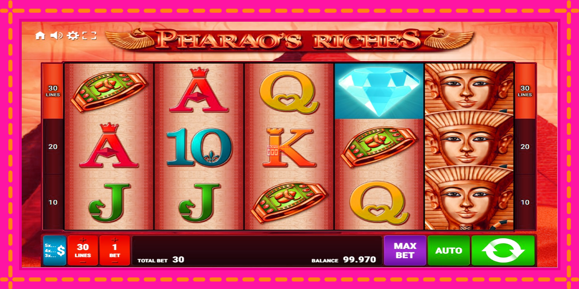 Slot machine Pharaos Riches gratuitamente, immagine 1