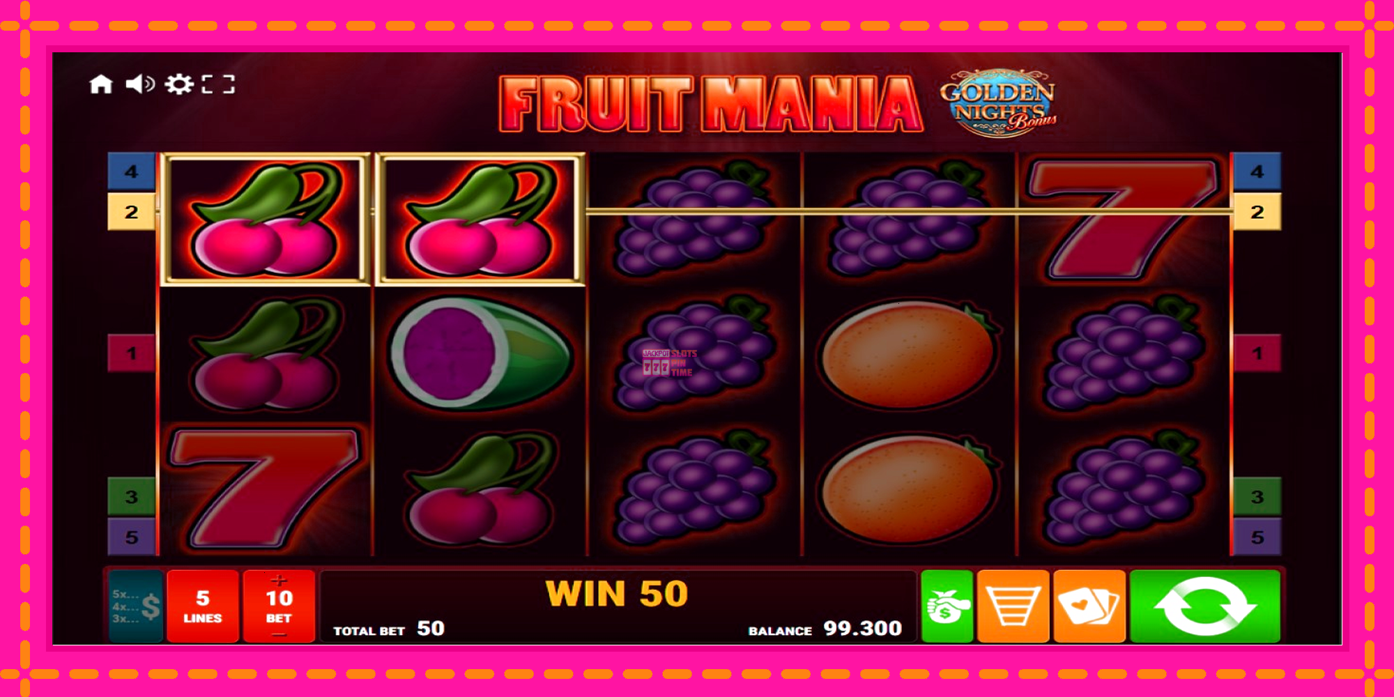 Slot machine Fruit Mania Golden Nights gratuitamente, immagine 2