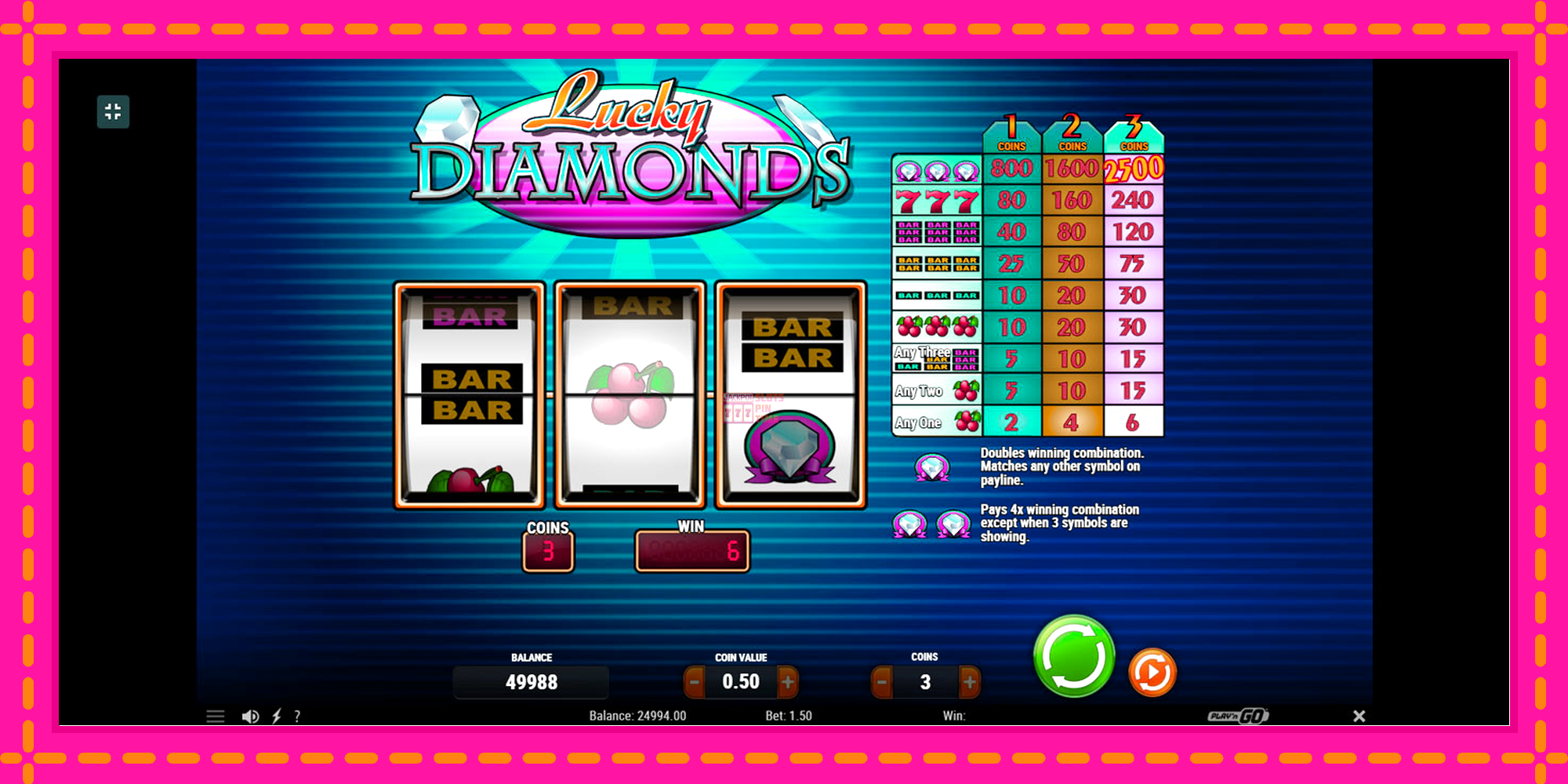 Slot machine Lucky Diamonds gratuitamente, immagine 3