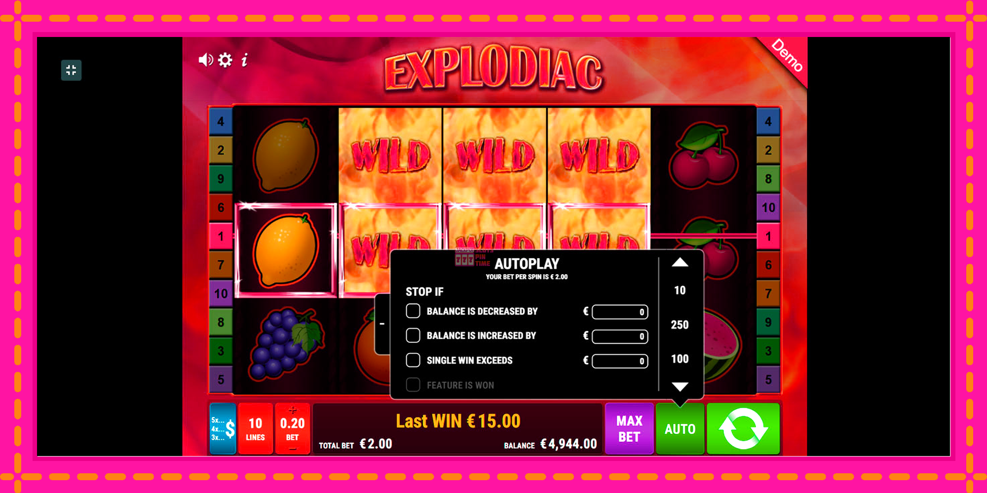 Slot machine Explodiac gratuitamente, immagine 7