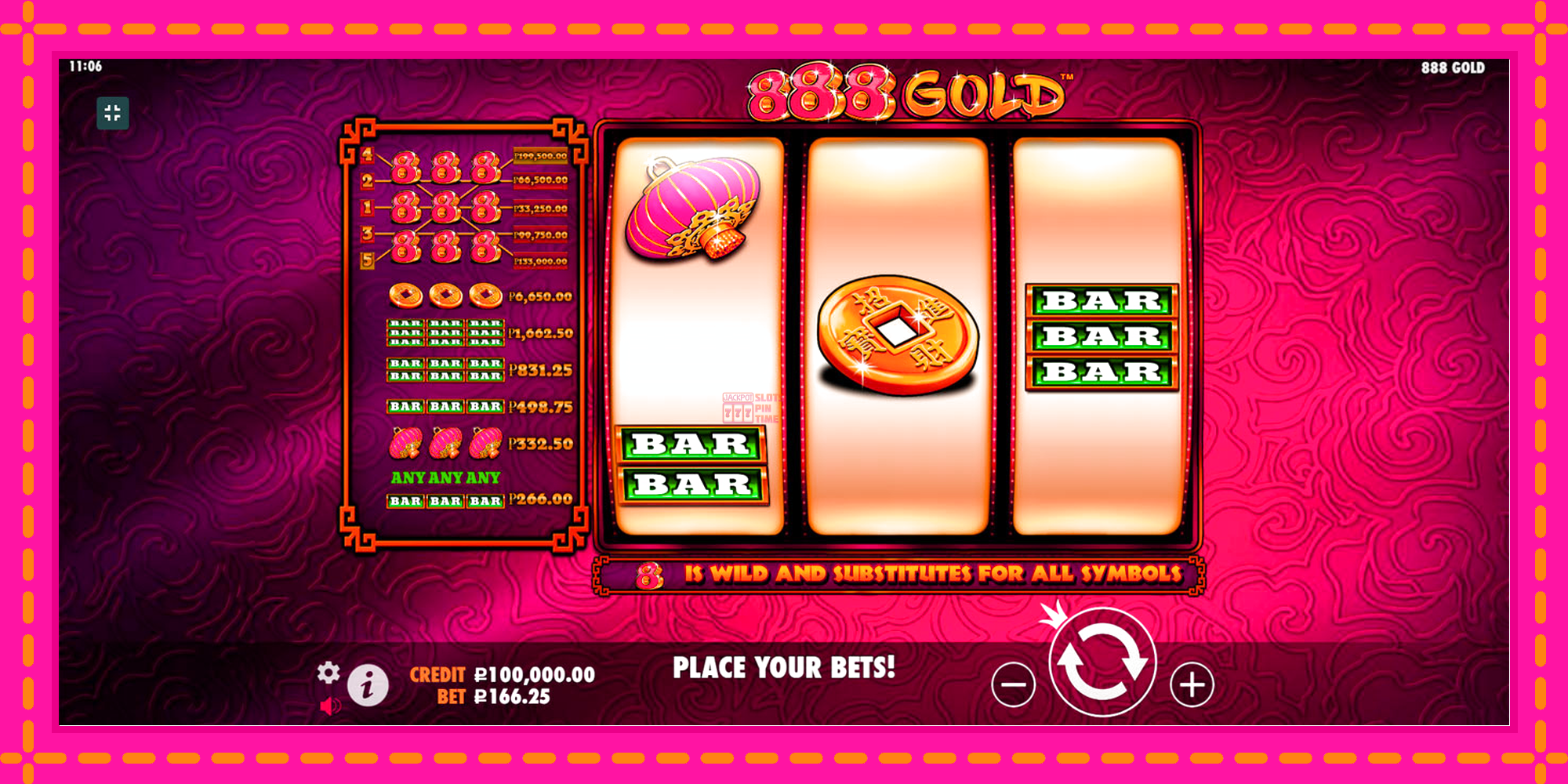 Slot machine 888 Gold gratuitamente, immagine 1