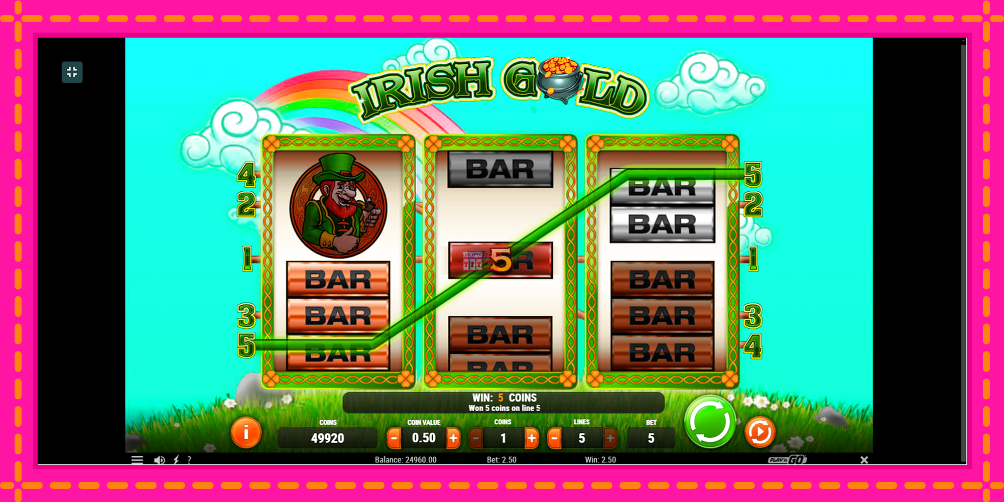 Slot machine Irish Gold gratuitamente, immagine 3