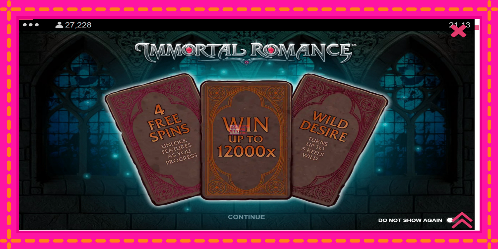 Slot machine Immortal Romance gratuitamente, immagine 1