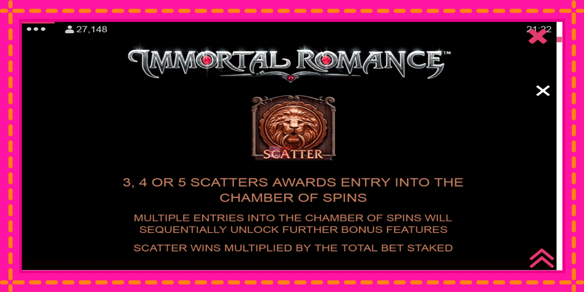 Slot machine Immortal Romance gratuitamente, immagine 5